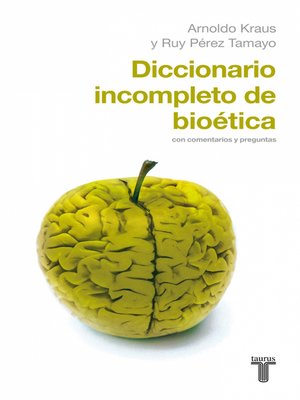 cover image of Diccionario incompleto de bioética
